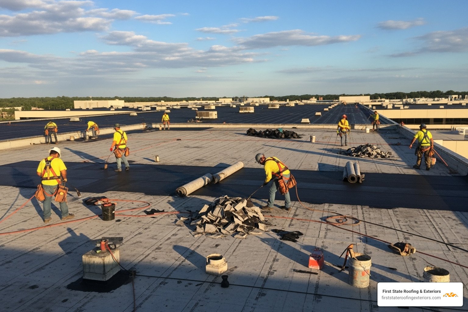 Office roof repair