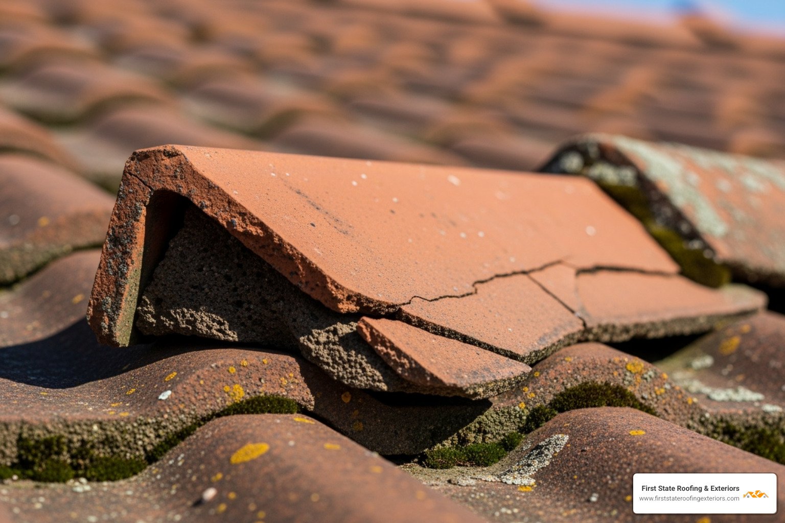 replace broken roof tile