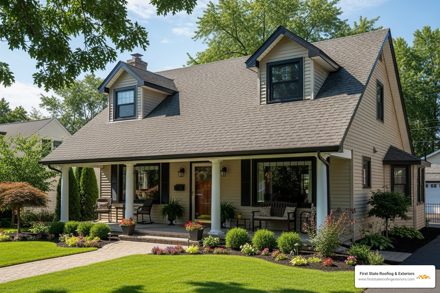 change porch flat roof to pitched