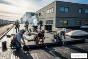 commercial flat roof replacement