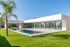 home protection services secure modern home exterior